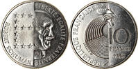 France 10 Francs Coin, Schumann, Paris, Nickel, KM:958 -