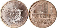 France 10 Francs Coin, Mathieu, Paris, Nickel-brass, KM:940 -