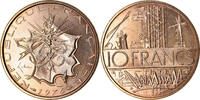 France 10 Francs Coin, Mathieu, Paris, Nickel-brass, KM:940 -