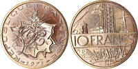 France 10 Francs Coin, Mathieu, Paris, Nickel-brass, KM:940 -