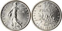 France 1/2 Franc Coin, Semeuse, Paris, Nickel, KM:931.1 -