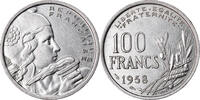 France 100 Francs Coin, Cochet, Copper-nickel, KM:919.1 -
