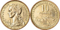 French Somaliland 10 Francs Coin, Paris, ESSAI, Aluminum-Bronze -