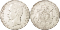 France 5 Francs Coin, Napoleon III, Napoléon III, Strasbourg -