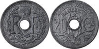 France 20 Centimes Coin, Lindauer, Zinc, KM:907.1 -