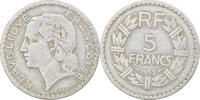 France 5 Francs Coin, Lavrillier, Paris, Aluminum, KM:888b.1 -