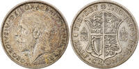 Great Britain 1/2 Crown Coin, George V, Silver, KM:835 -