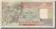 Algeria 5000 Francs Banknote, 1950-01-23, KM:109a -