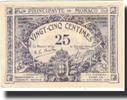Monaco 25 Centimes Banknote, 16-03 (20-03) 1920, KM:2c -