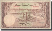 10 Rupees (1951) Pakistan Geldschein, Undated (1951), KM:13, S+ S+