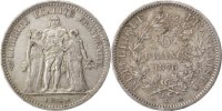 France 5 Francs Coin, Hercule, Bordeaux, Silver, KM:820.2 -