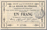 France 1 Franc Peronne, Pirot:80-414 -