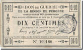 France 10 Centimes Peronne, Pirot:80-411 -