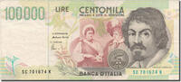Italy 100,000 Lire Banknote, 1994-05-06, KM:117a -