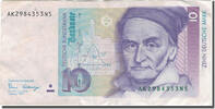 10 Deutsche Mark 1989 Bundesrepublik Deutschland Geldschein, 1989-01-02 SS