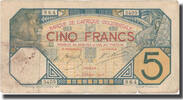 French West Africa 5 Francs Banknote, 1926-02-17, KM:5Bc -