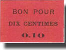 Algeria 10 Centimes Banknote, valeur faciale -