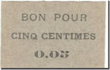 Algeria 5 Centimes Banknote, valeur faciale -