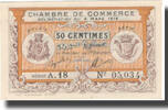 Algeria 50 Centimes Banknote, Chambre de Commerce, 1918-03-09 -