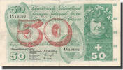 Switzerland 50 Franken Banknote, 1955-07-07, KM:47a -