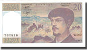 France 20 Francs Debussy, 1980, Fayette:66.01W5, KM:151a -