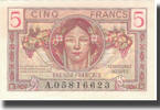 France 5 Francs 1947 French Treasury, 1947, Fayette:VF29.1 -