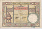 FRENCH INDO-CHINA 100 Piastres Banknote, KM:51d -