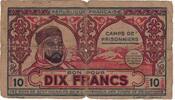 Algeria 10 Francs Banknote, 1943 -