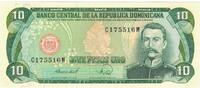 Dominican Republic 10 Pesos Oro Banknote, 1988, KM:119c -