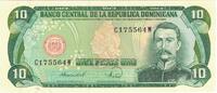 Dominican Republic 10 Pesos Oro Banknote, 1988, KM:119c -