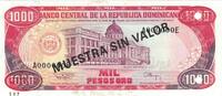 Dominican Republic 1000 Pesos Oro Banknote, 1994, KM:138s3 -