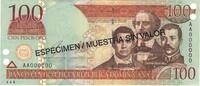 Dominican Republic 100 Pesos Oro Banknote, 2002, Specimen, KM:171s2 -