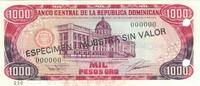 Dominican Republic 1000 Pesos Oro Banknote, 1993, KM:145s -
