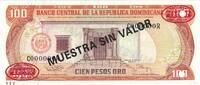 Dominican Republic 100 Pesos Oro Banknote, 1994, Specimen, KM:136s2 -