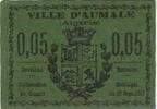 Algeria 5 Centimes Banknote, Blason, 1917-09-22 -