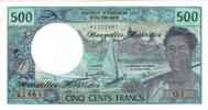New Hebrides 500 Francs Banknote, KM:19c -