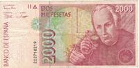 Spain 2000 Pesetas Banknote, KM:164 -