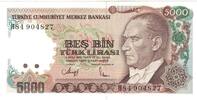Turkey 5000 Lira Banknote, 1970-01-14, KM:197 -