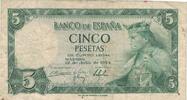 Spain 5 Pesetas Banknote, 1954-07-22, KM:146a -