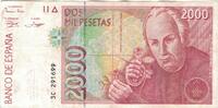Spain 2000 Pesetas Banknote, KM:164 -