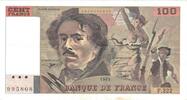 France 100 Francs Delacroix, F.222, Fayette:69bis.7, KM:154g -