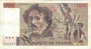 France 100 Francs Delacroix, R.204, Fayette:69bis.4b, KM:154e -