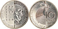 France 10 Francs Coin, Schumann, Paris, Nickel, KM:958 -