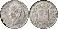 France 5 Francs Coin, Charles X, Lille, Silver, KM:728.13 -