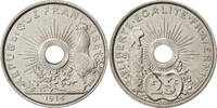 France 25 Centimes 1914 Coin, Nickel, Gadoury:376a MS(60-62)