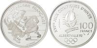 France 100 Francs Coin, Silver, KM:993 -