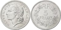 France 5 Francs Coin, Lavrillier, Aluminum, KM:888b.1 -