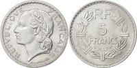 France 5 Francs Coin, Lavrillier, Aluminum, KM:888b.1 -