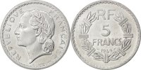 France 5 Francs Coin, Lavrillier, Aluminum, KM:888b.1 -