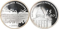 France 15 Euro Panthéon, Proof, Silver, KM:A1450 -
